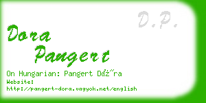 dora pangert business card